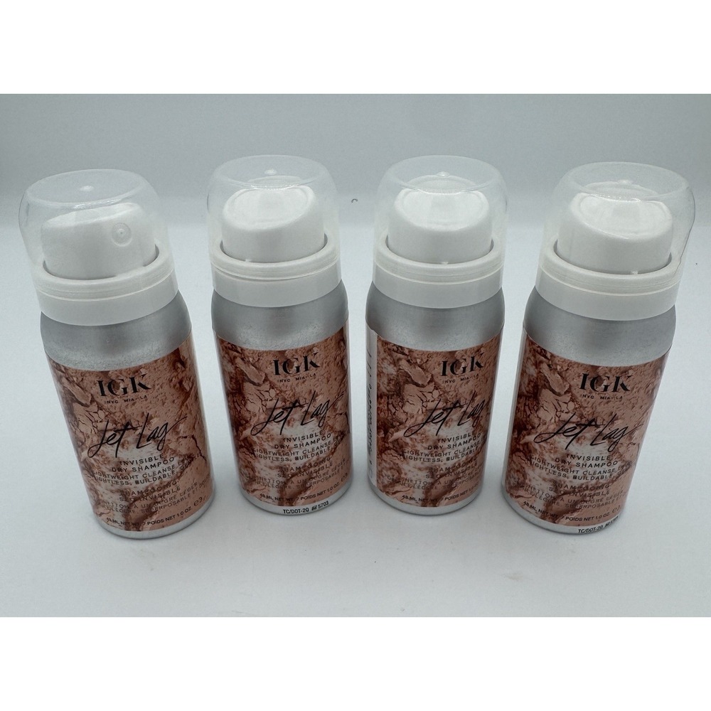 LOT of 4 IGK JET LAG Invisible Dry Shampoo 1 Oz Each - 4oz total